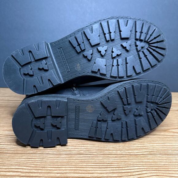 Lucky Brand Candre Double Buckle Moto Lug Sole Booties Womens Sz 7 - Picture 4 of 13